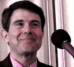 Merrill Reese with a big friggin microphone and big grin...