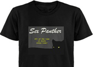 Sex Panther t-shirts from the movie Anchorman